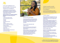 Cancer Counselling Brochure (Spanish)