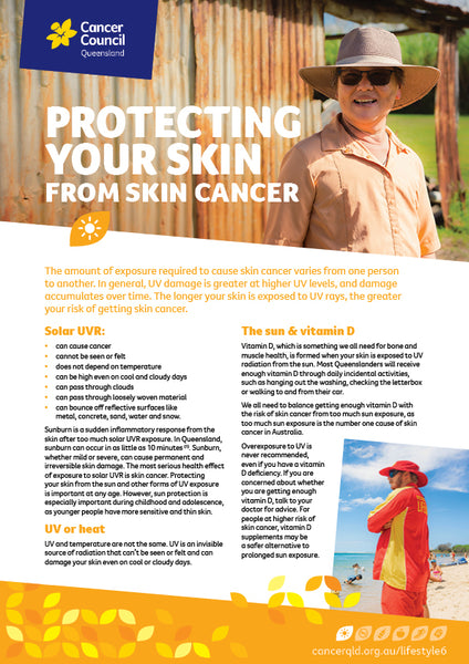 Lifestyle 6 Protecting your skin from skin cancer