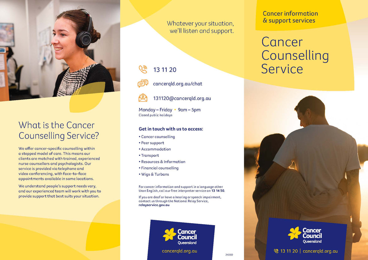 Cancer Counselling Service – Cancer Council Queensland Resources