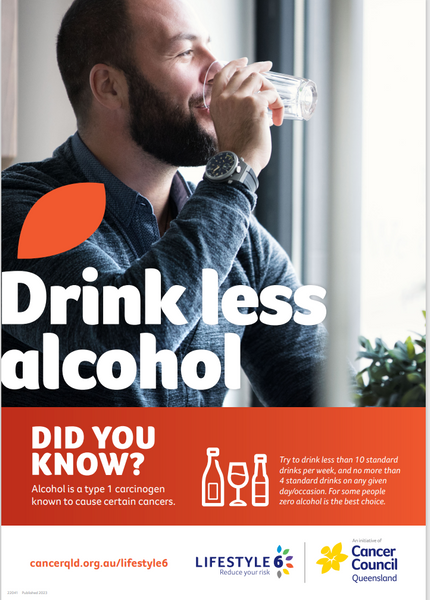 Drink Less Alcohol - Poster (PDF Download)