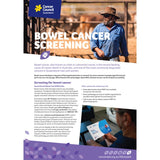 Lifestyle 6 – Bowel Cancer Screening– Factsheet (Digital PDF)