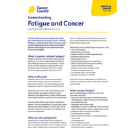 Understanding Fatigue and Cancer (PDF download)