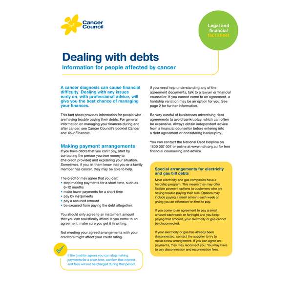 Dealing with Debts (PDF Download)