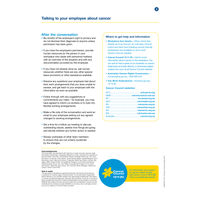 HR:  Talking to Your Employee About Cancer (PDF Download)