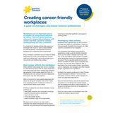 HR Series:  Creating Cancer-Friendly Workplaces (PDF Download)