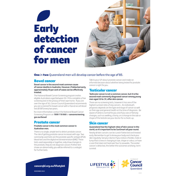 Lifestyle 6 Early detection of cancer in Men (PDF Download)