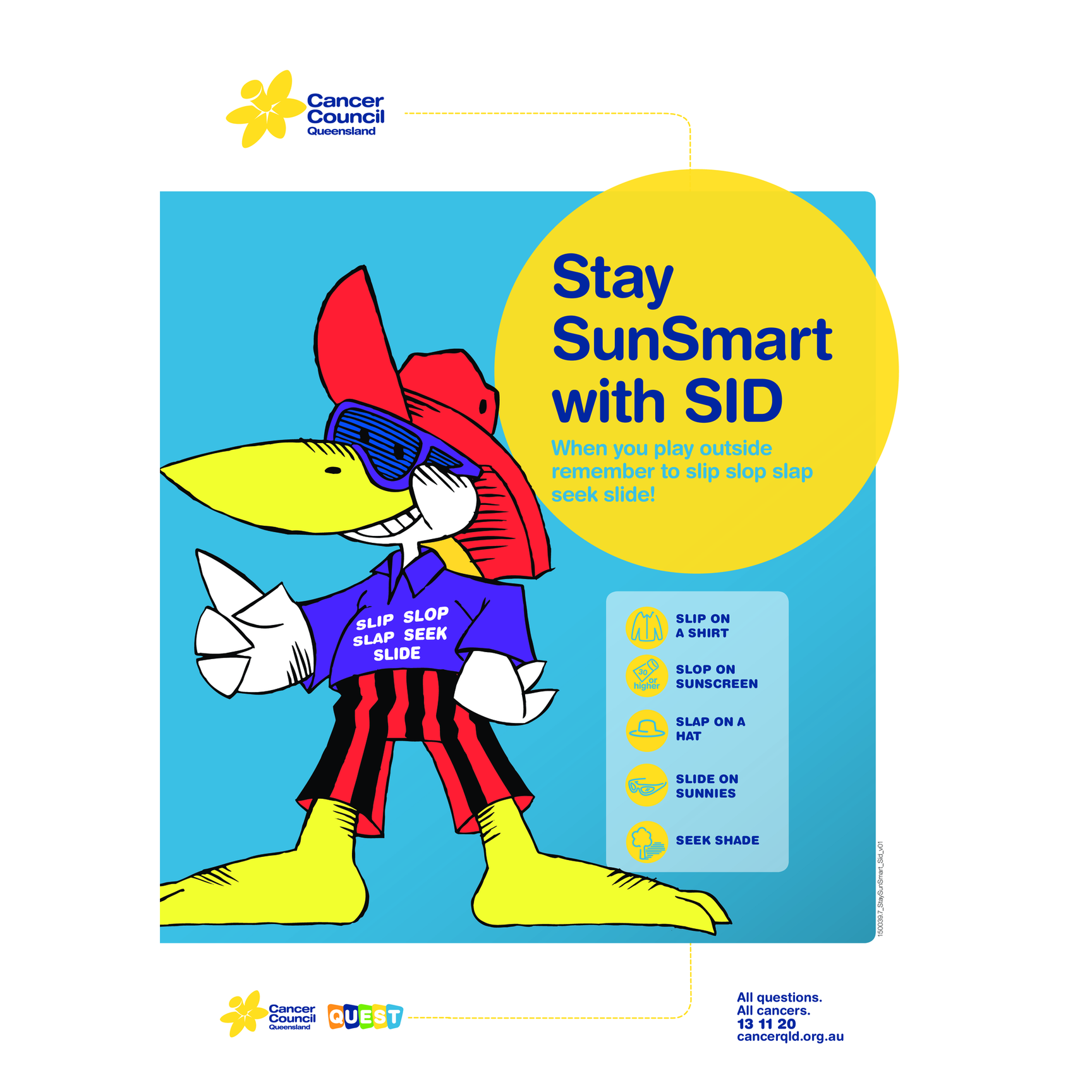 Sunsmart Code Posters Stay SunSmart with SID (Digital PDF) – Cancer Council Queensland Resources