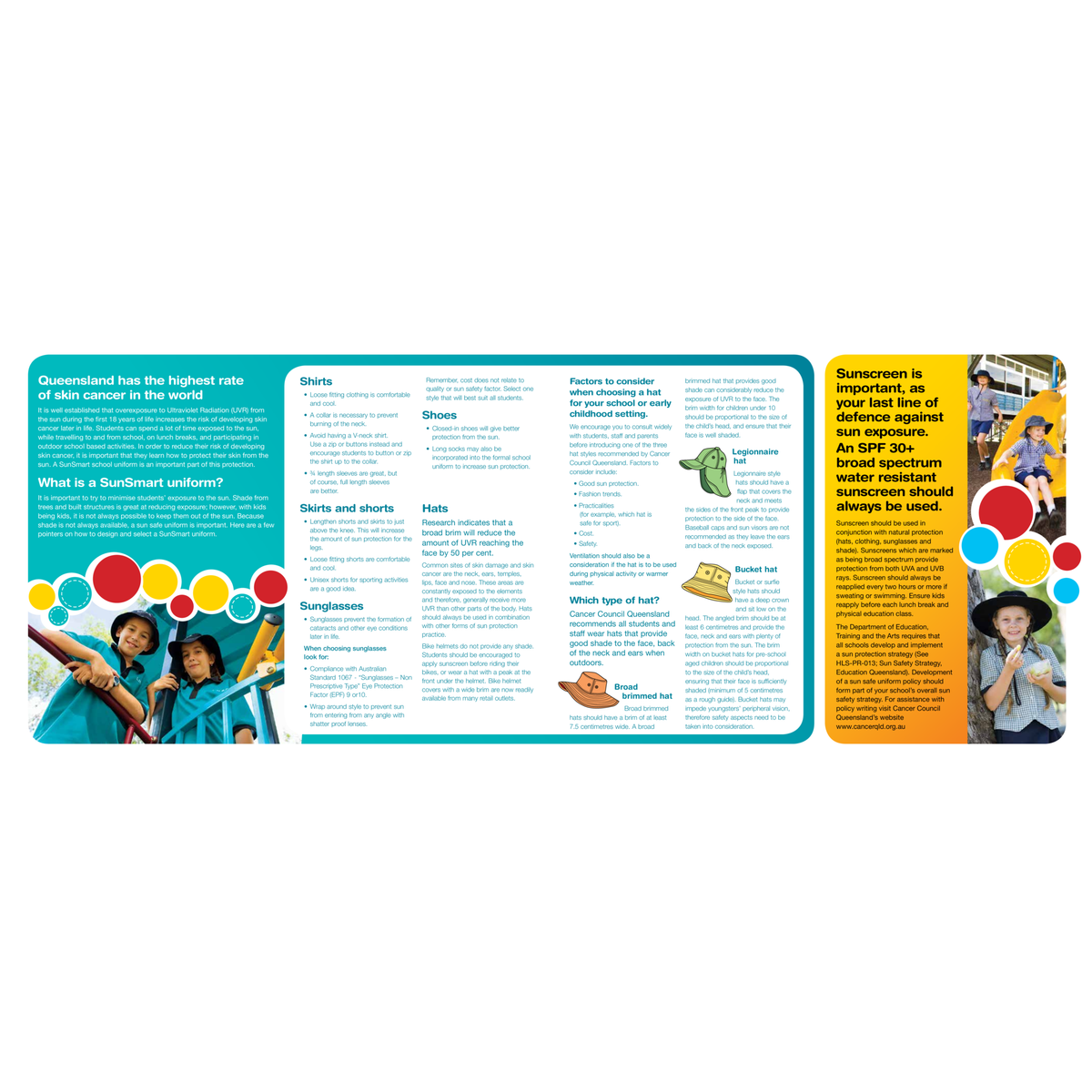 SunSmart Uniforms (PDF Download) – Cancer Council Queensland Resources