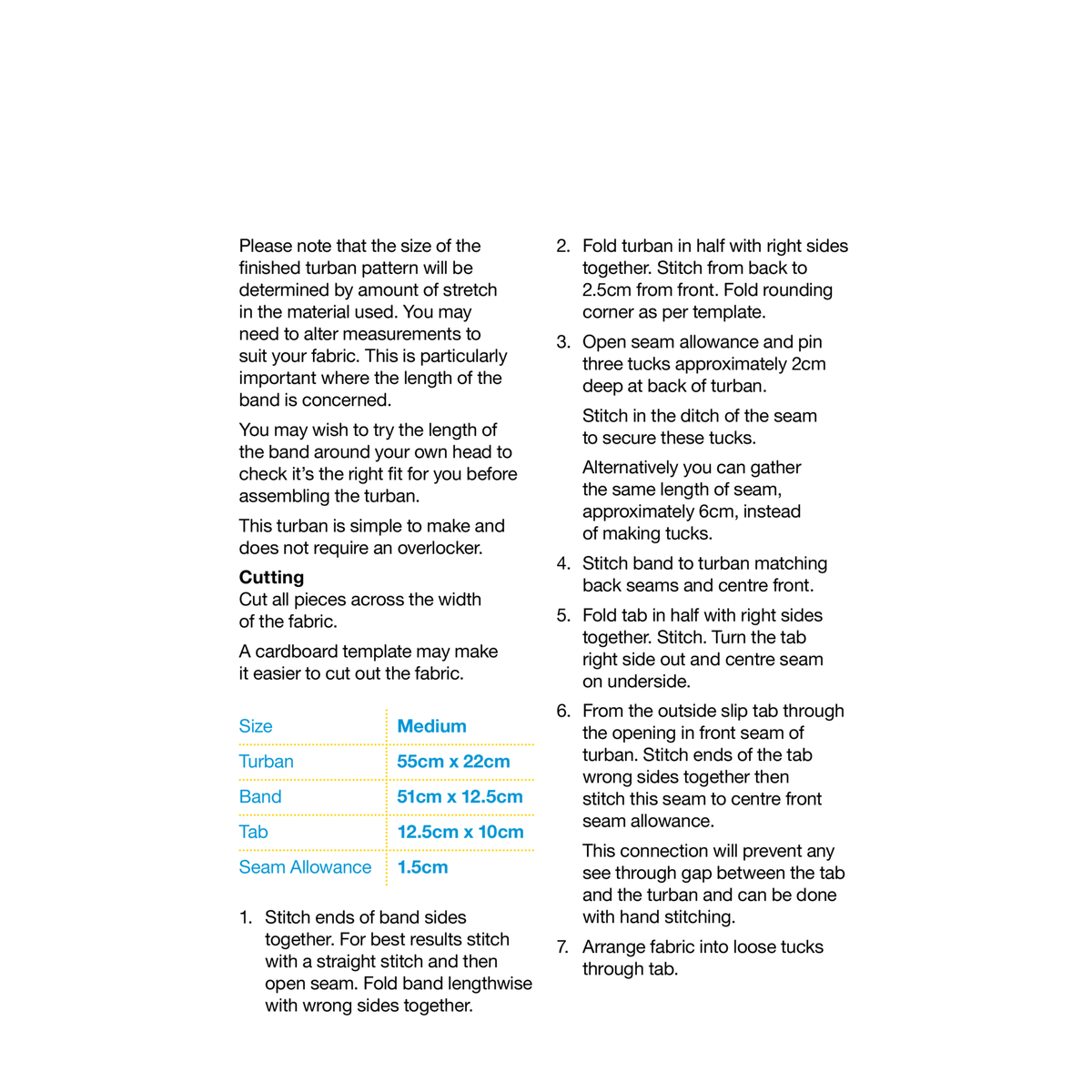 Turban Patterns - ESA Wig and Turban Service (Digital PDF) – Cancer ...