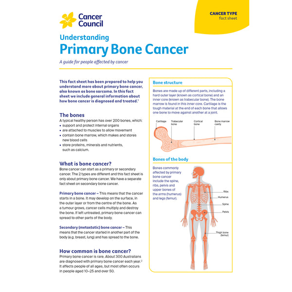 Understanding Primary Bone Cancer (PDF Download)