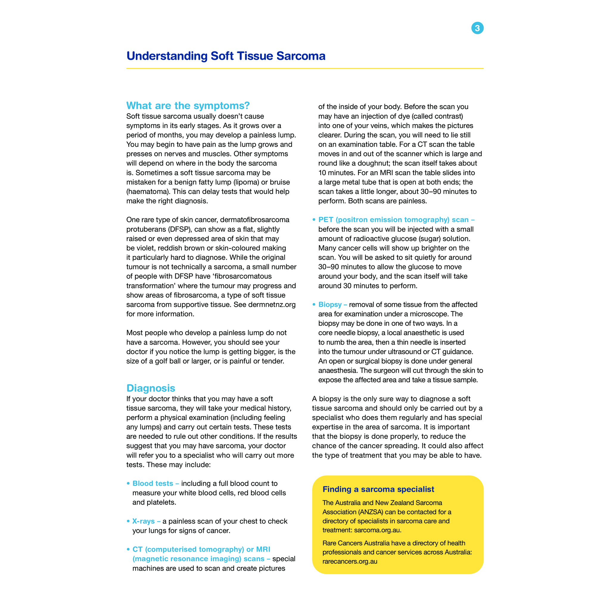 Understanding Soft Tissue Sarcoma (Digital PDF) – Cancer Council ...